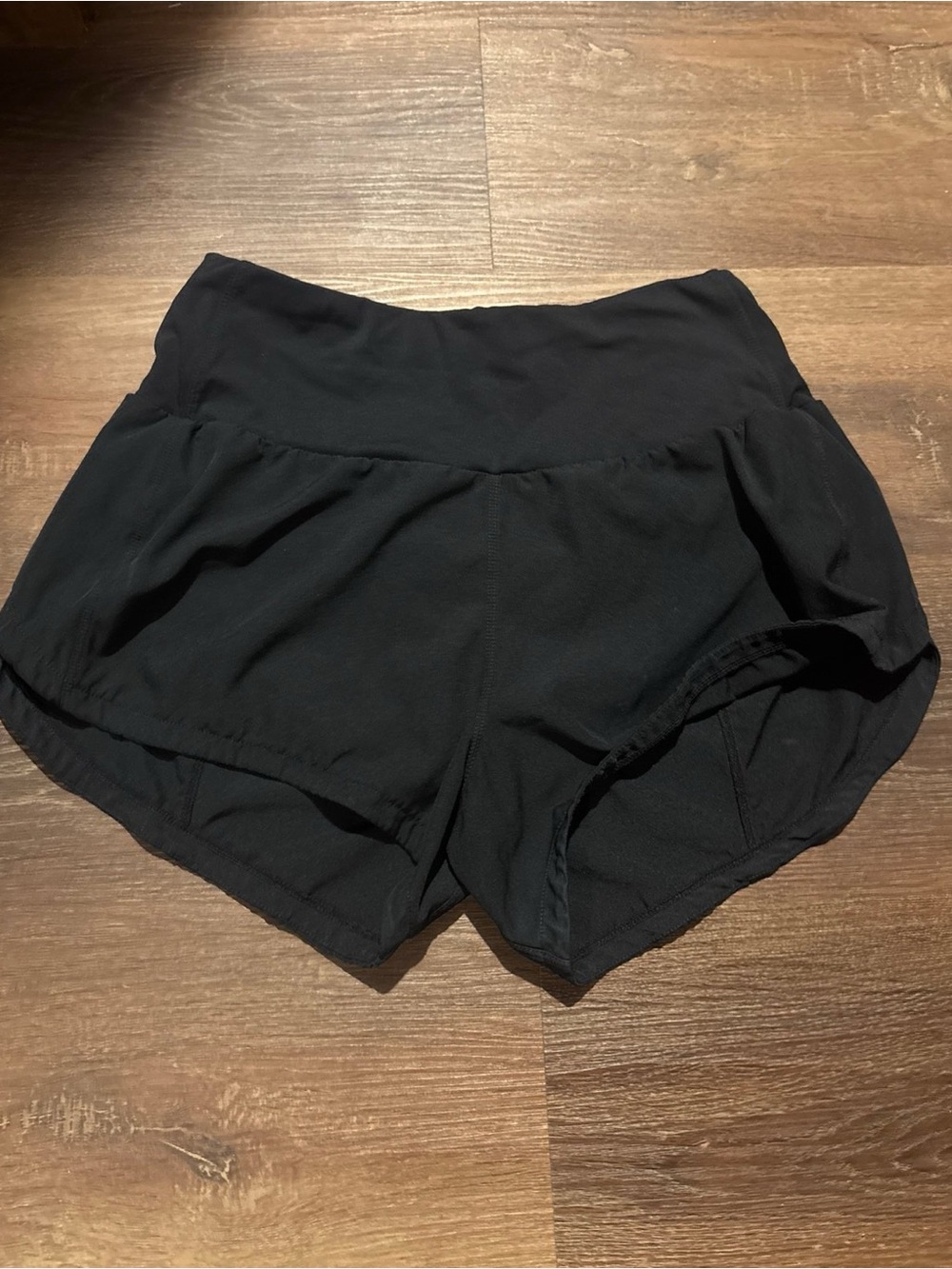 The Gym People High Waisted Running Shorts in Black Size S